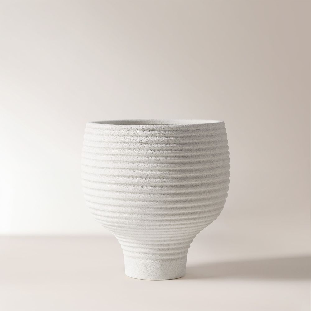 10 inch ceramic sandy surface vases