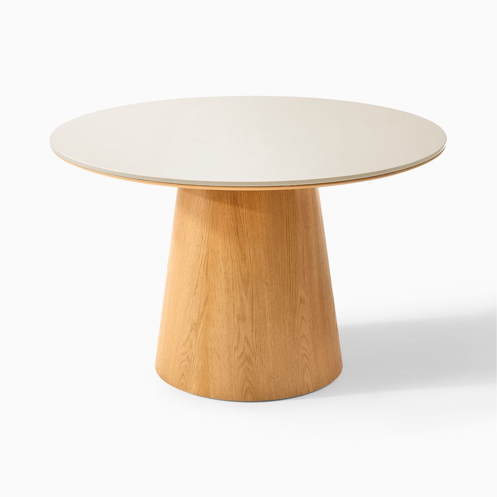47 Inch Modern Marble Round Dining Table
