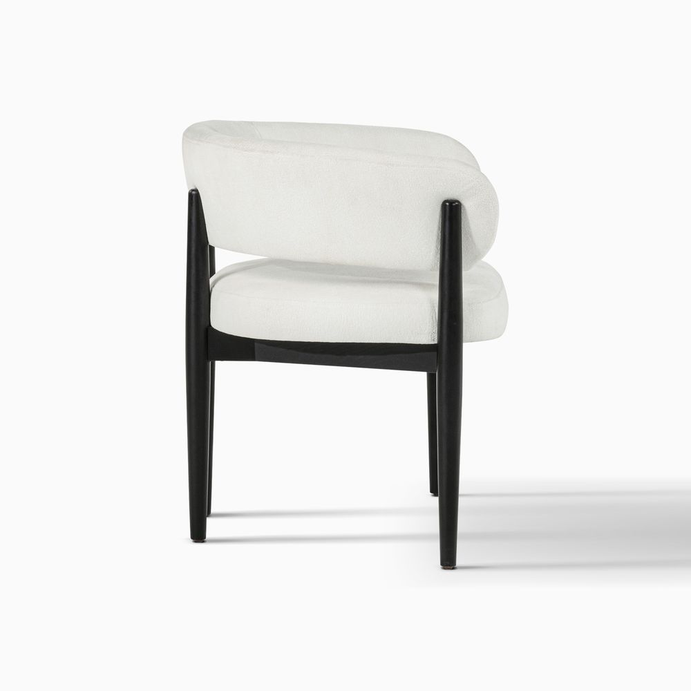 mcm dining chairs set with natural ash wood frame