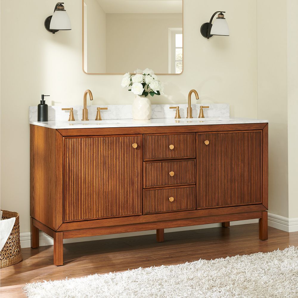 double vanity with sink bathroom