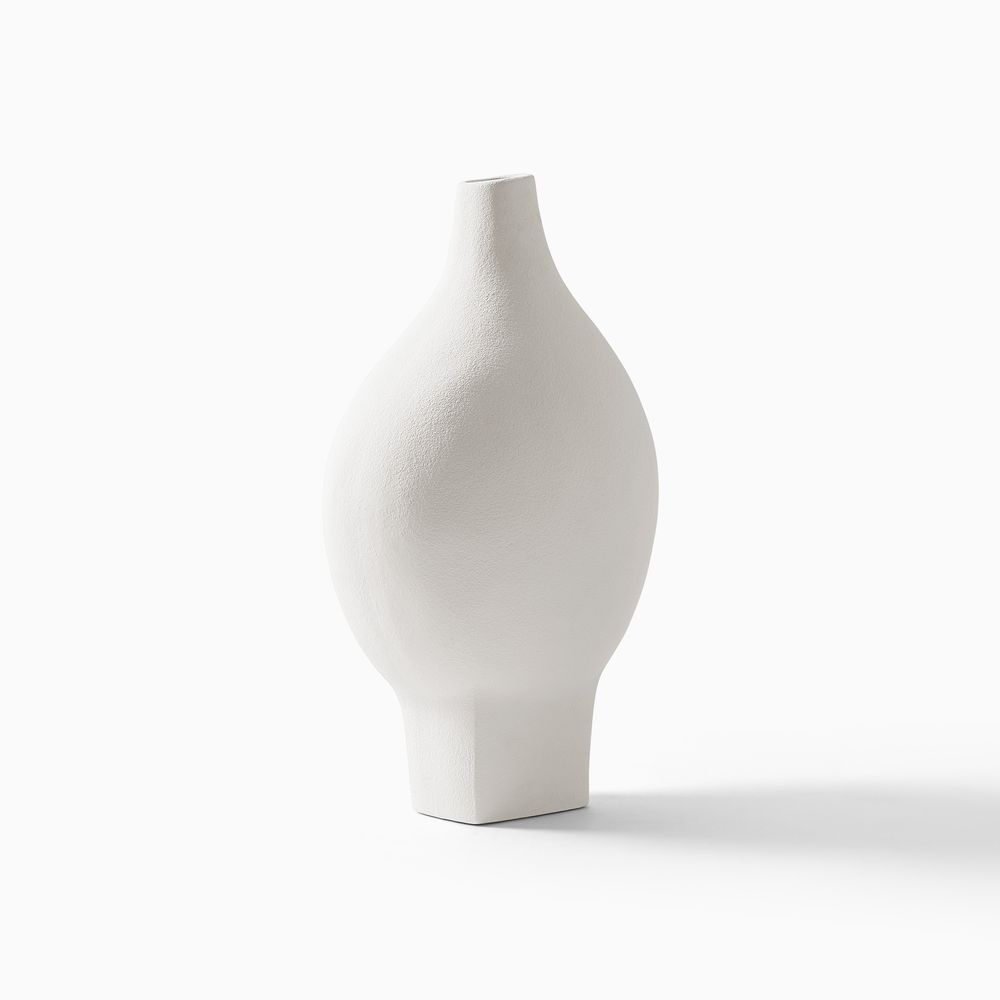 18.5 inch high ceramic vases white