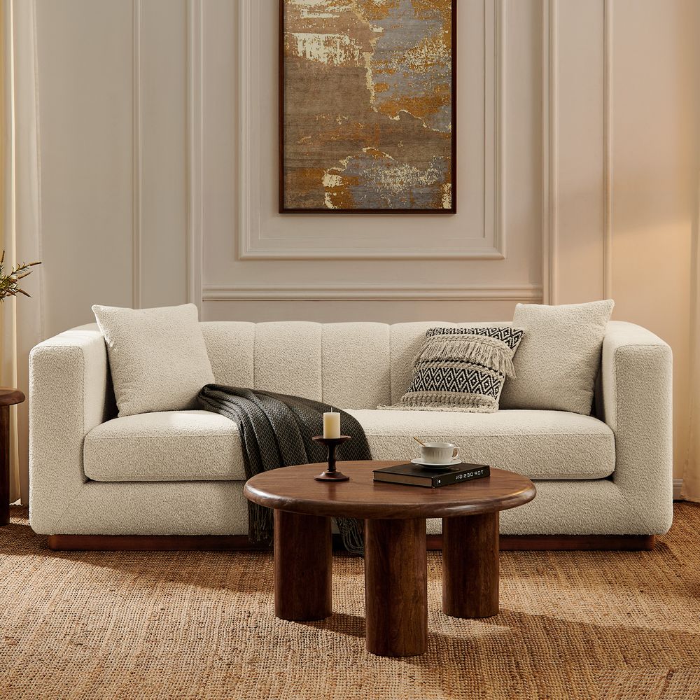 white loveseat sofa