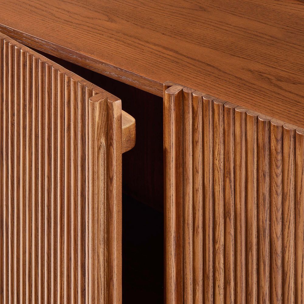 47" Oak Bar Cabinet with doors