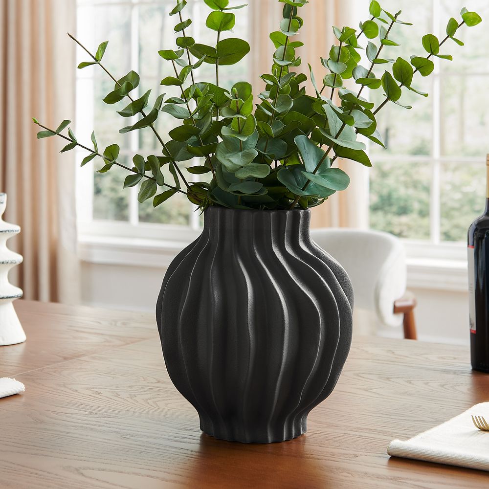 10.2 inch ceramic vases white