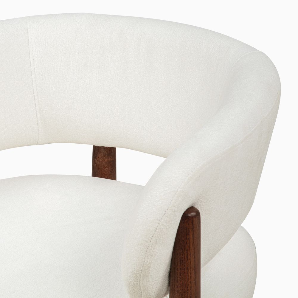 solid ash wood dining chairs set with armrest