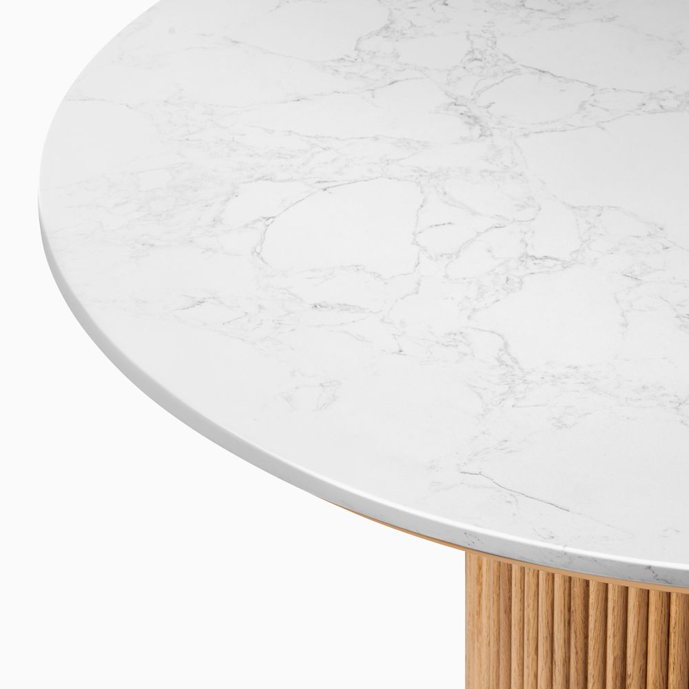 39 Inch Dining Table with Marble
