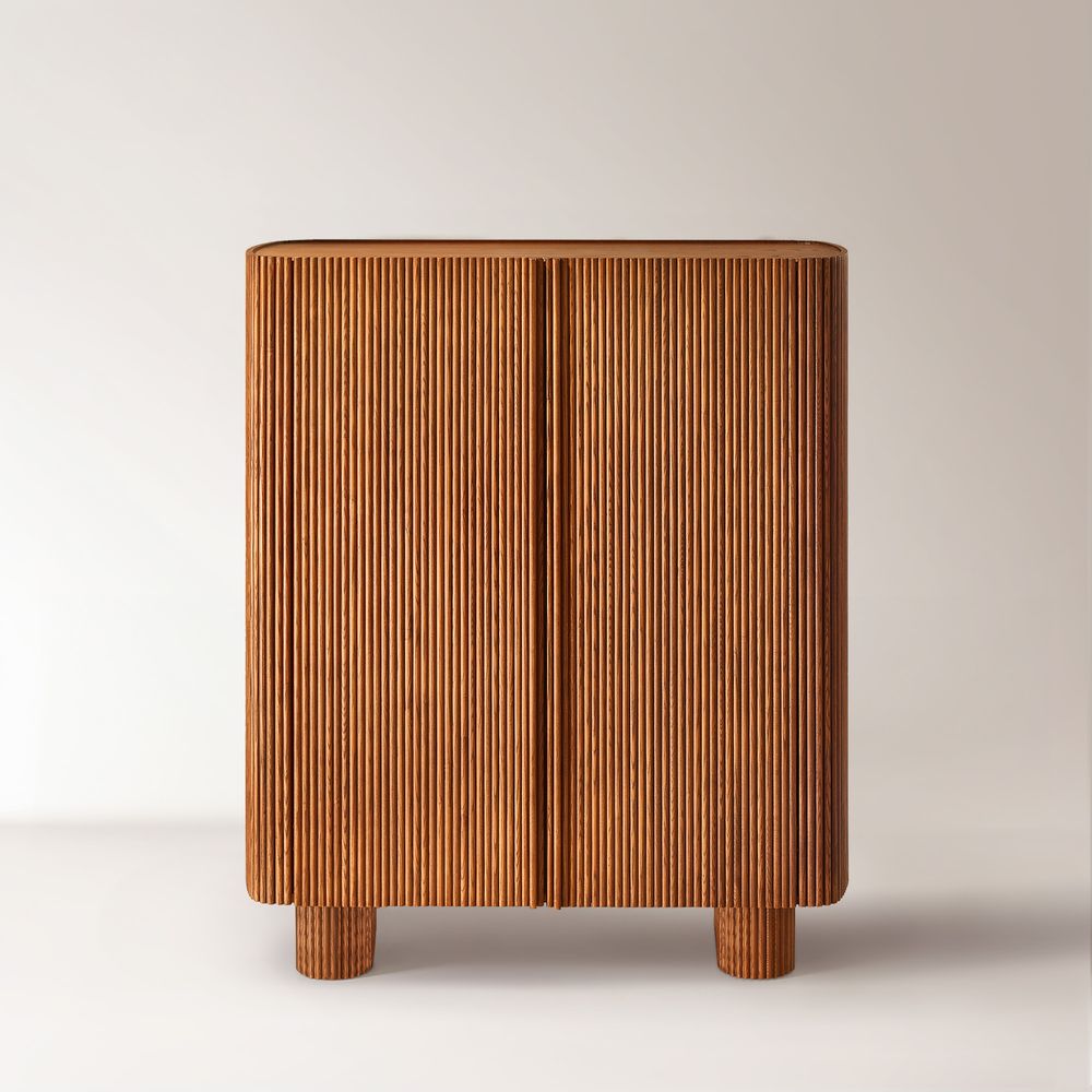 Marisol 47" Oak Bar Cabinet