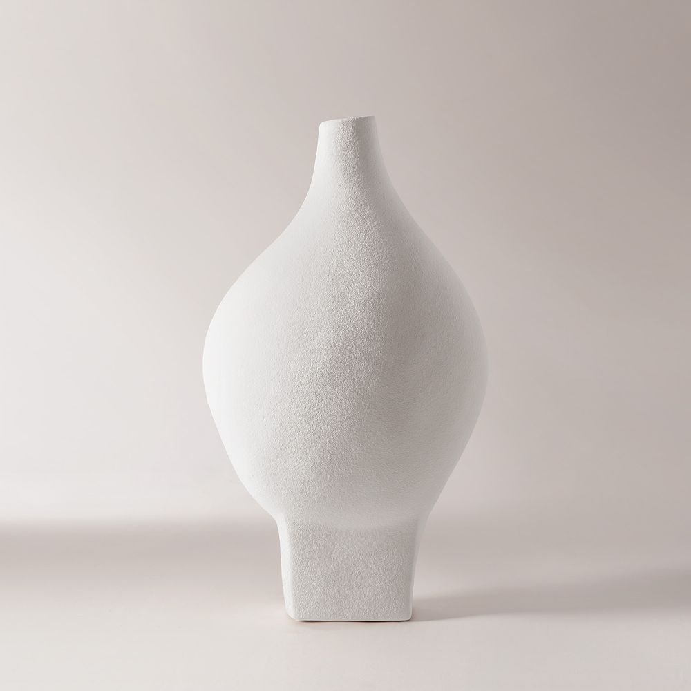 18.5 inch high ceramic vases white