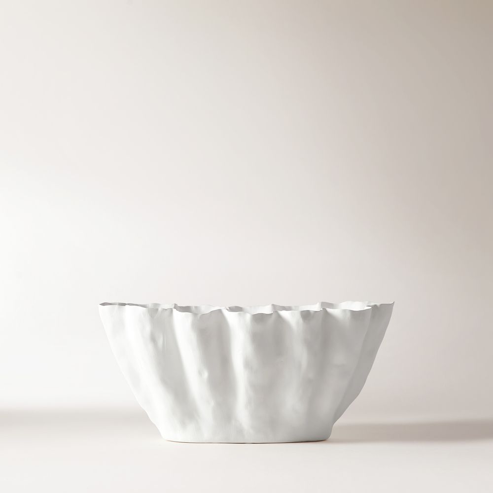 white ceramic vases blooming