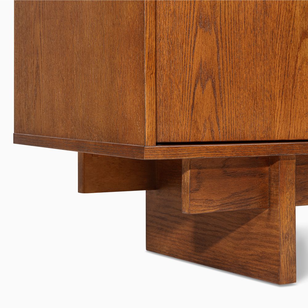 buffet cabinet sideboard with solid wood legs