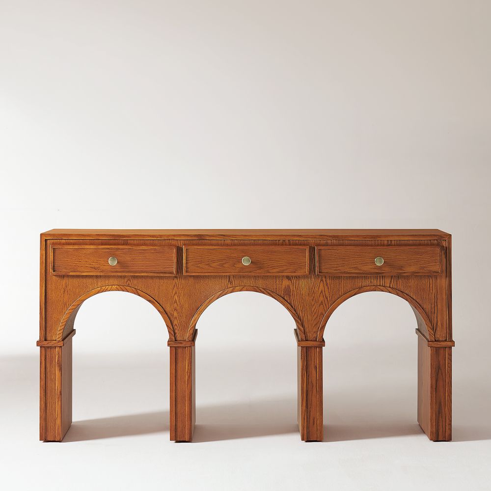 console table with drawers