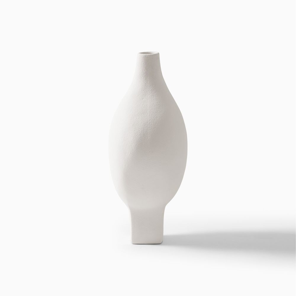 18.5 inch high ceramic vases white