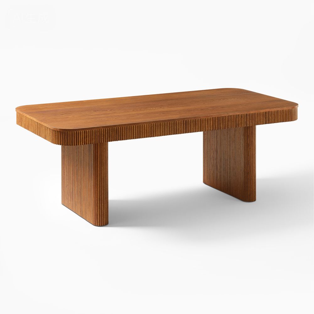84" Oak Rectangular Dining Table