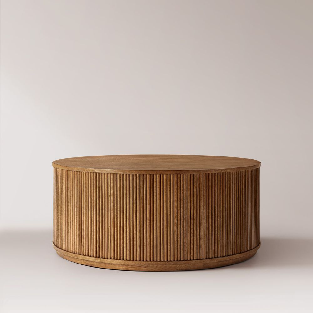 Round Oak Coffee Table