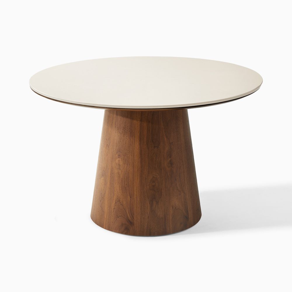 47 Inch Modern Sintered Stone Round Dining Table