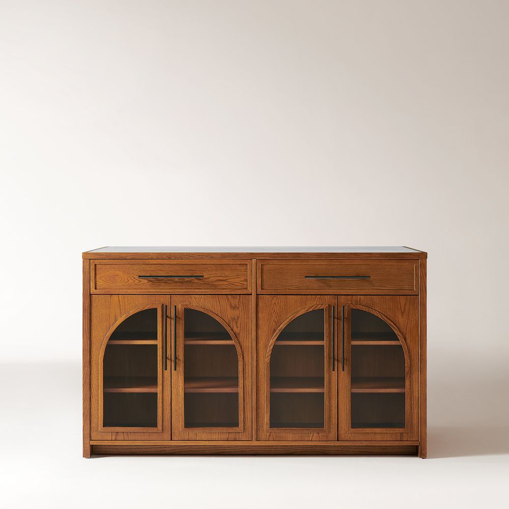Brown Kitchen Island