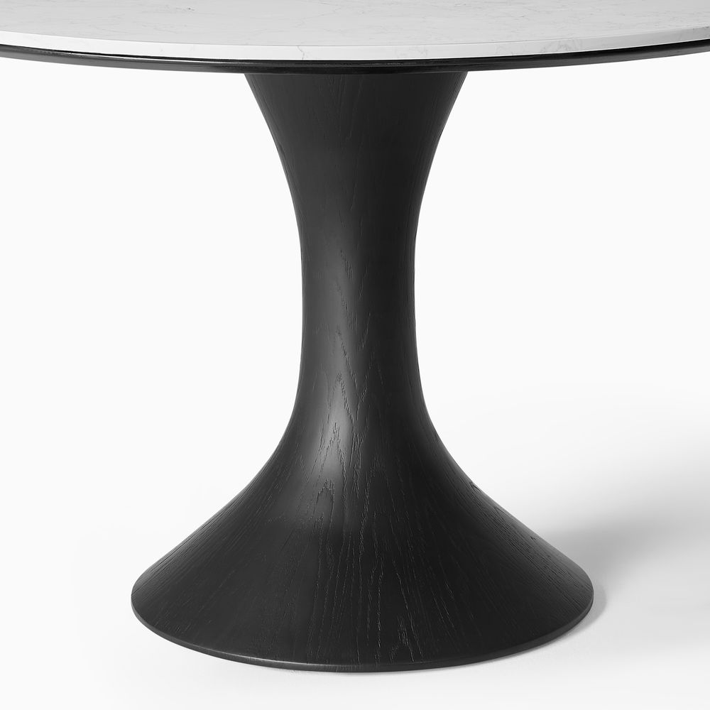 Round Dining Table with Resin Base