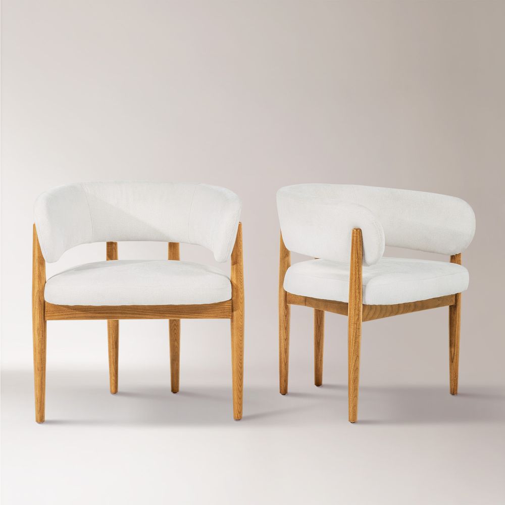 mid century modern dining chair set of 2