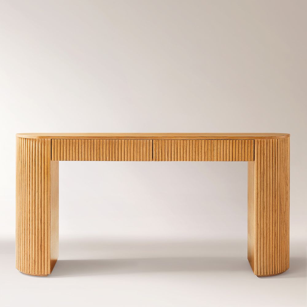 60inch oak console table