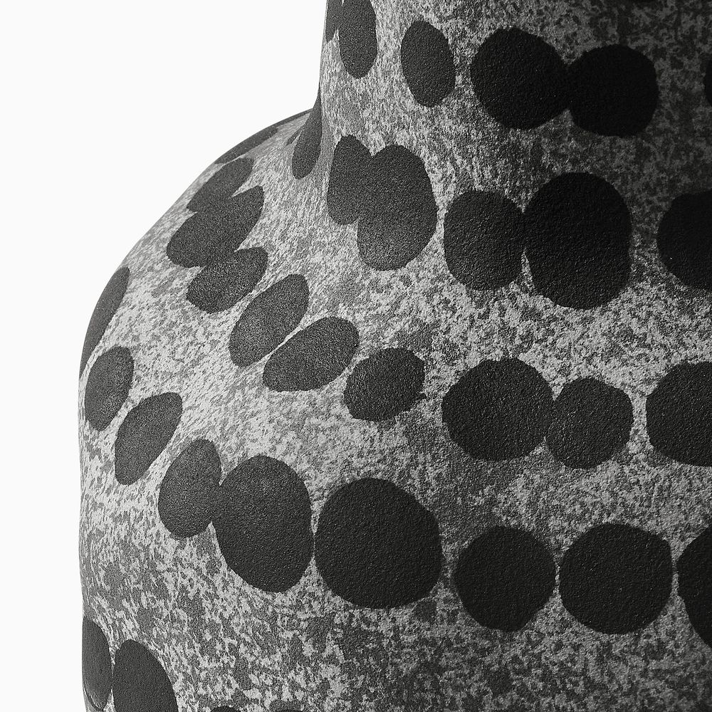 12 inch high ceramic vase light gray