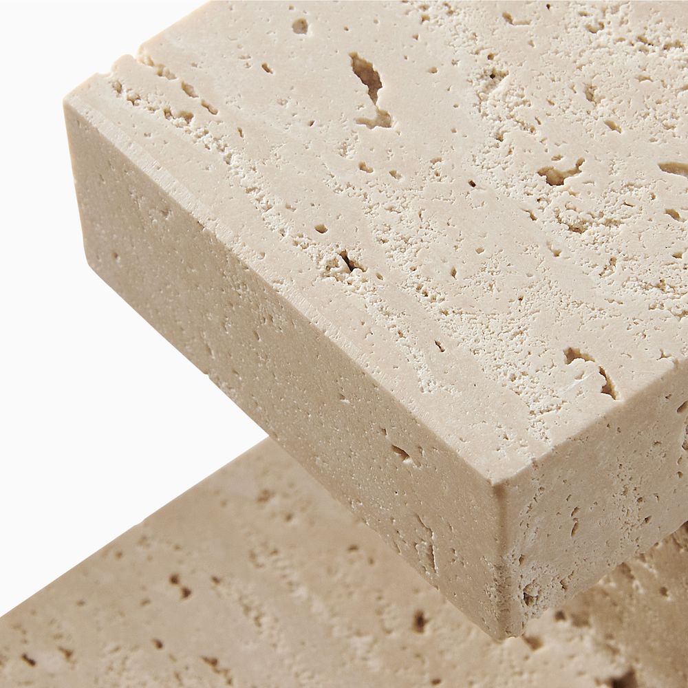 travertine candleholder sets