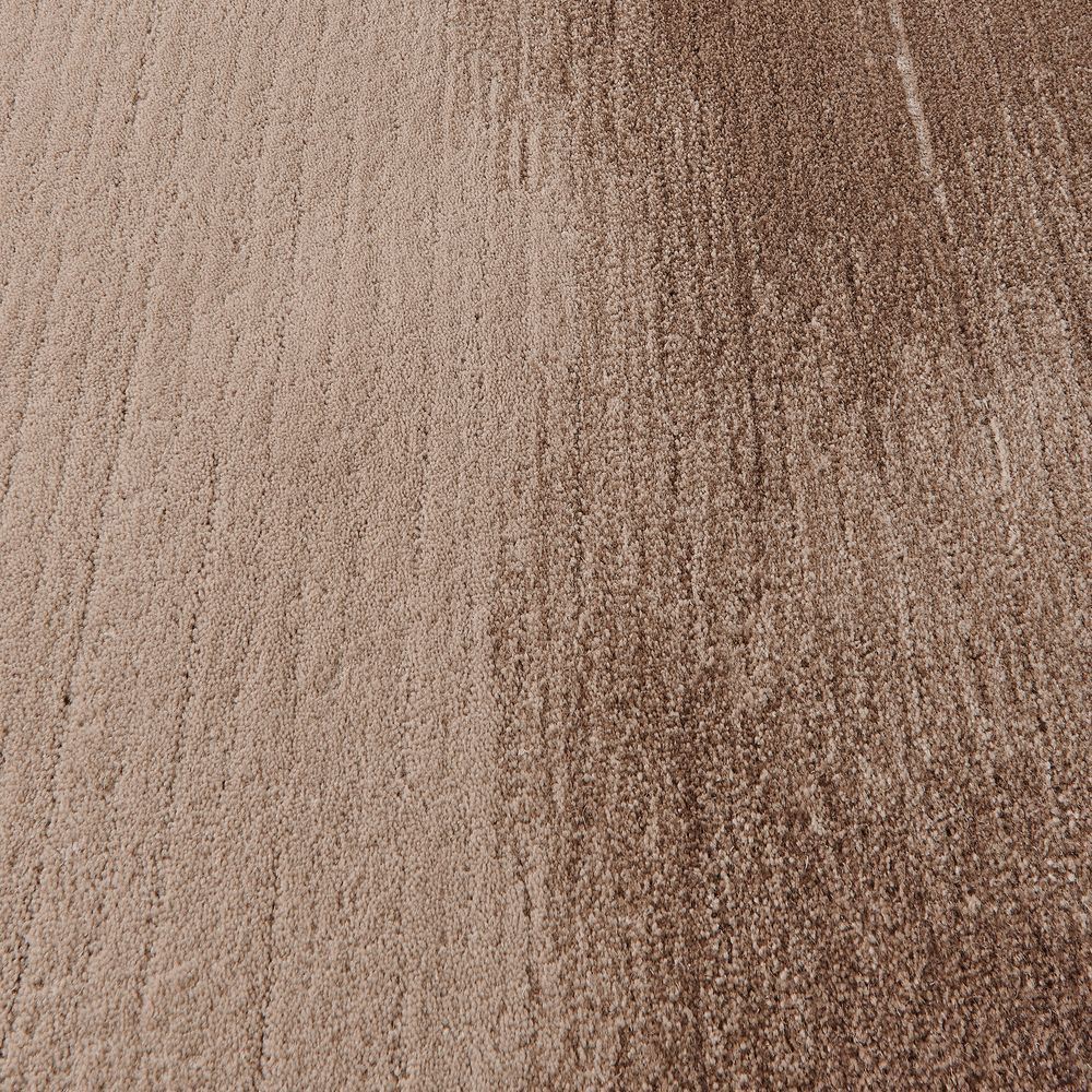 dark brown hand-knotted wool area rug