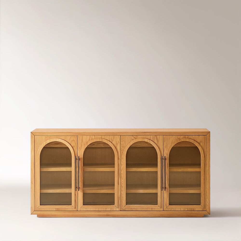 natural arched sideboard