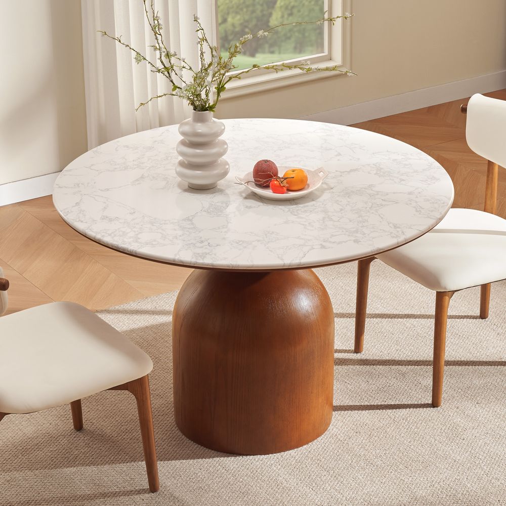 47 Inch Mid Century Round Dining Table