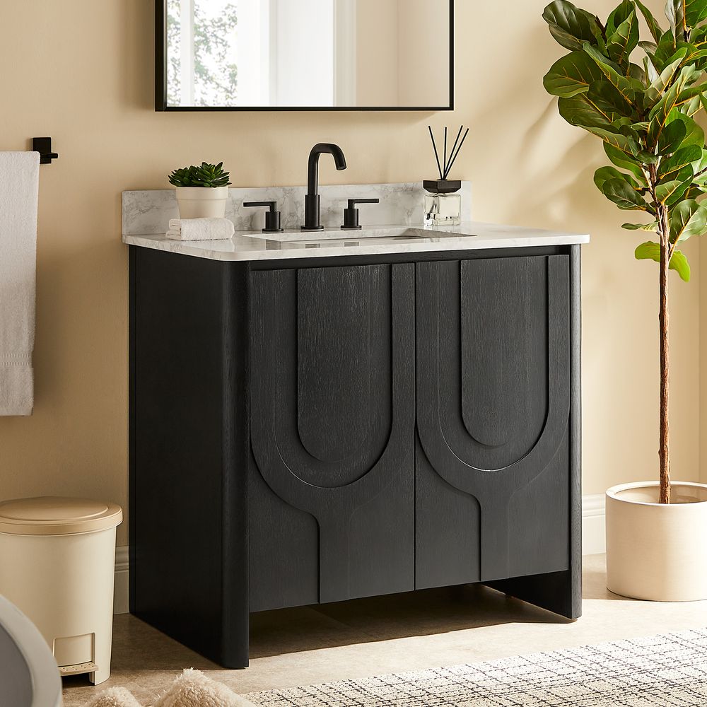 36 inch bathroom vanity with sink