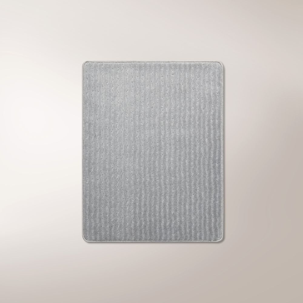 Diagonal Stripes Doormat gray