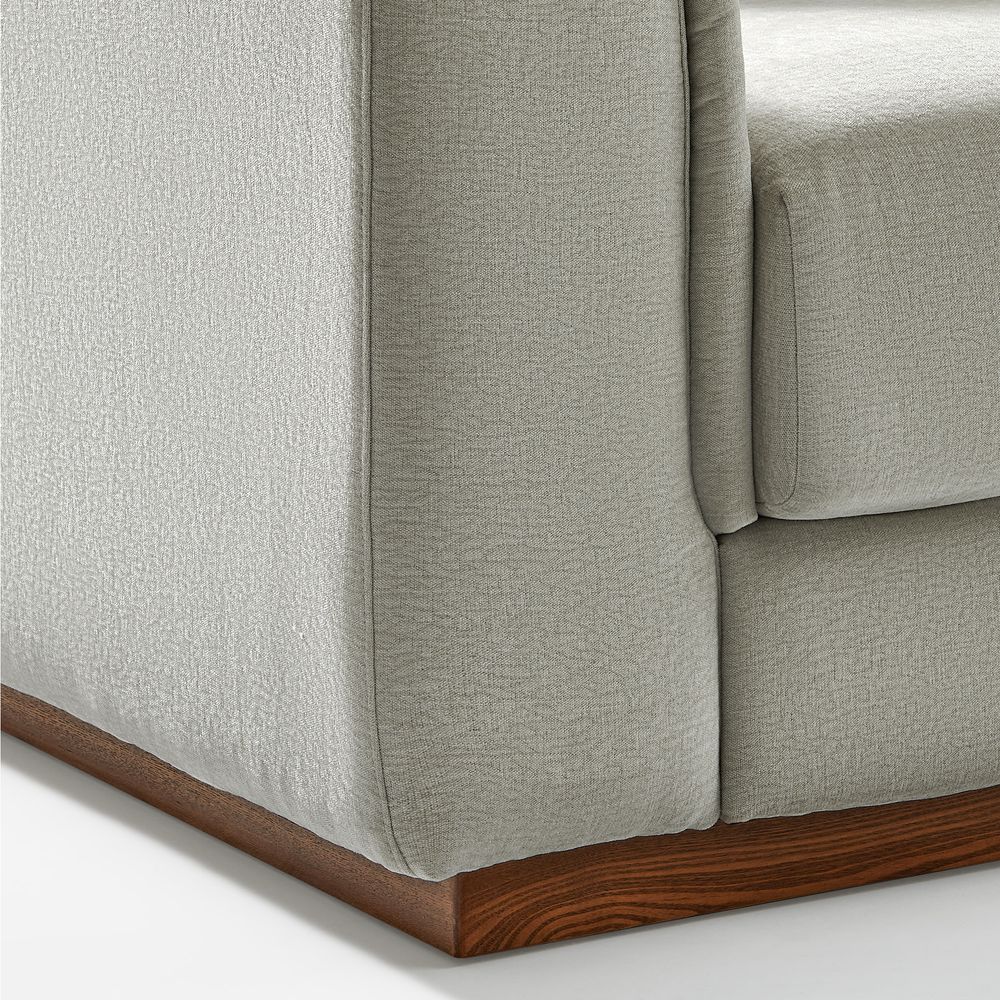 loveseat sofa with solid wood frame