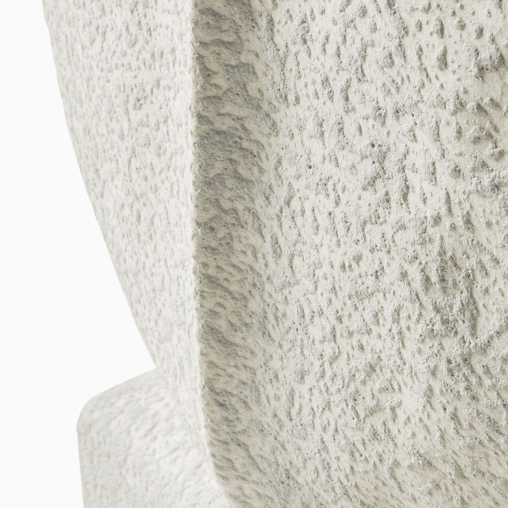 moon stone textured ceramic vase