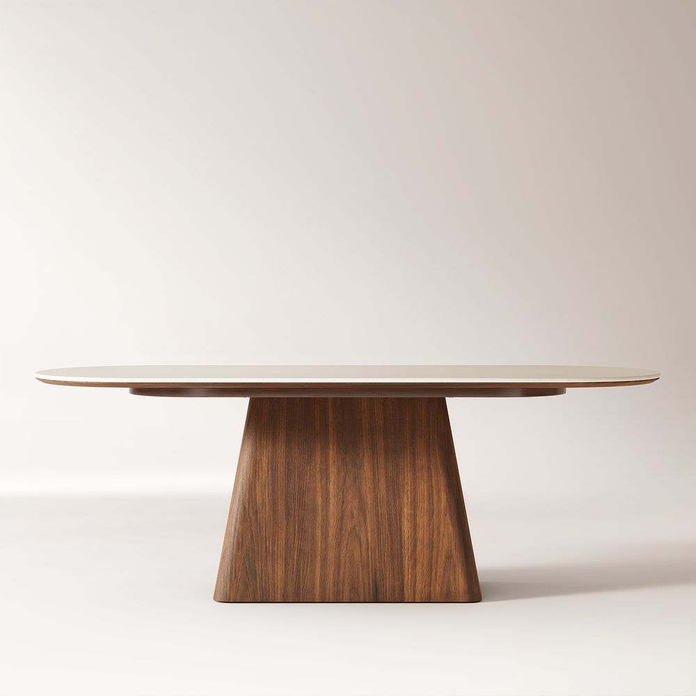 84 Inch Engineered Stone Dining Table