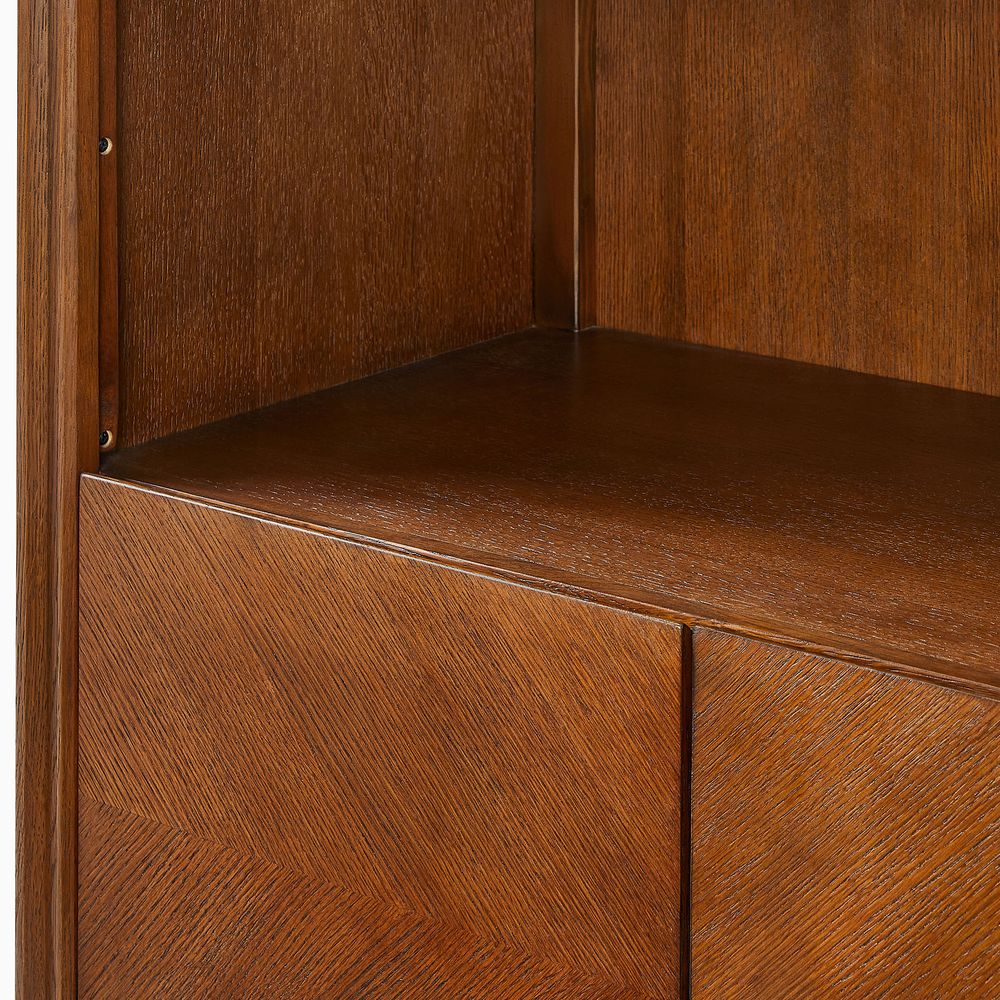 oak bookcase shelves