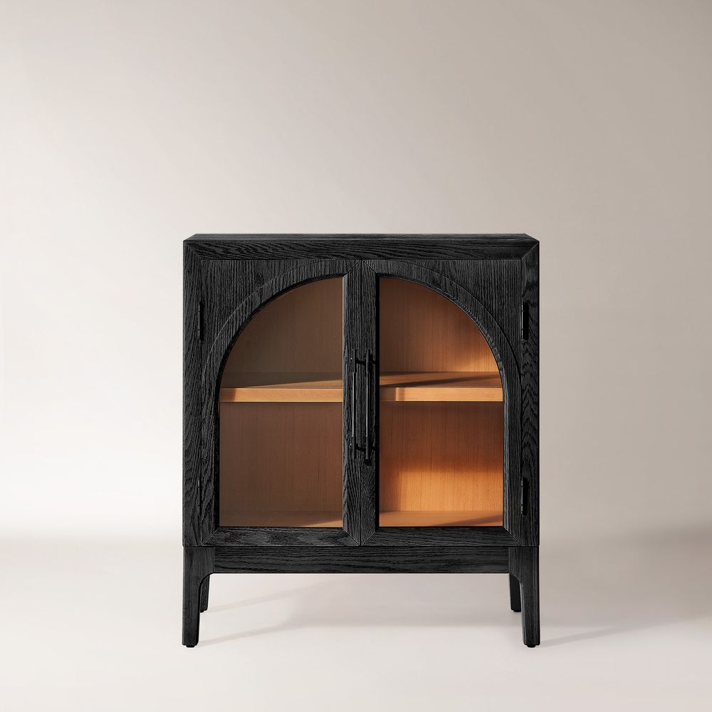 Oak Arched Cabinet