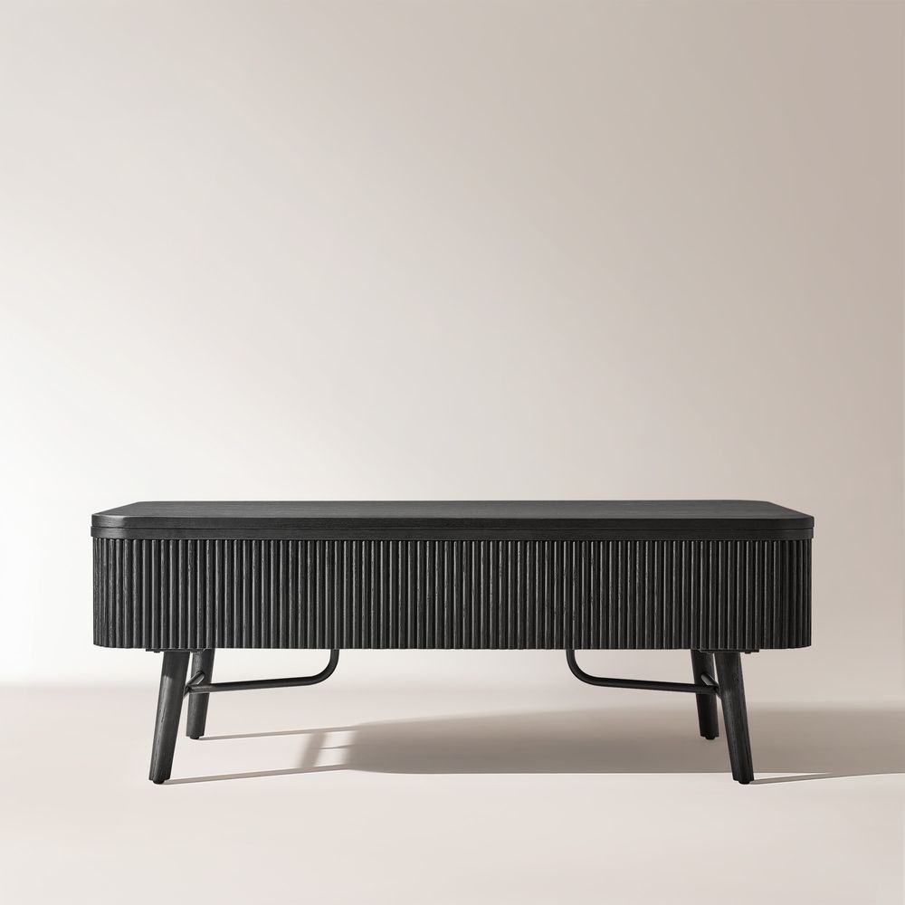 black coffee table with lift top