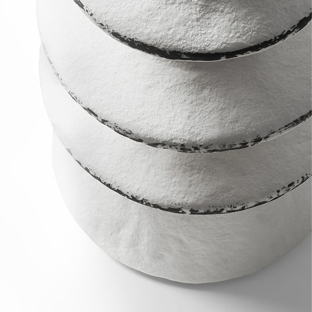 white ceramic candleholder