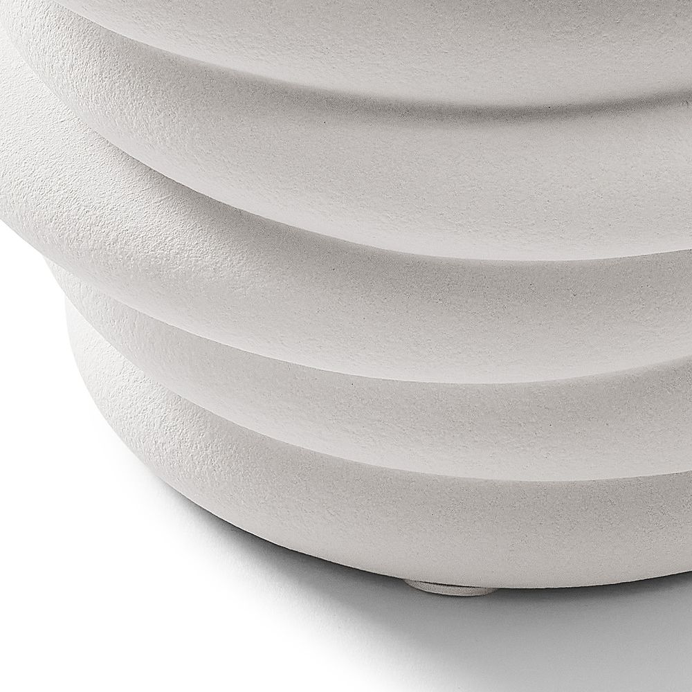 white matte ceramic vase