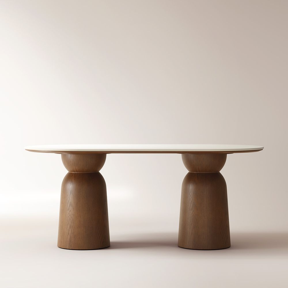 72" Oval Marble Dining Table