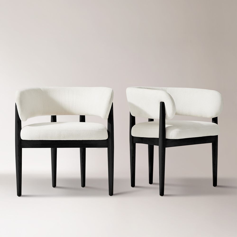 black wood dining chair set