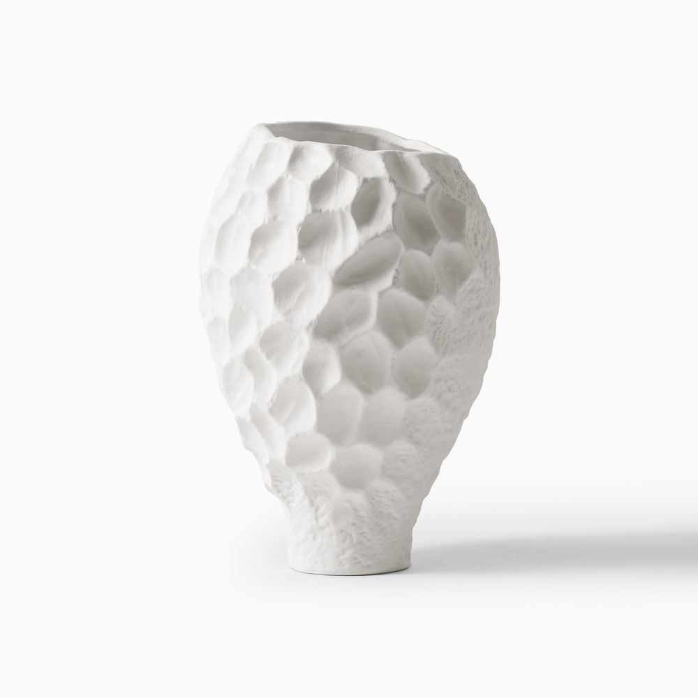 coral design ceramic vase