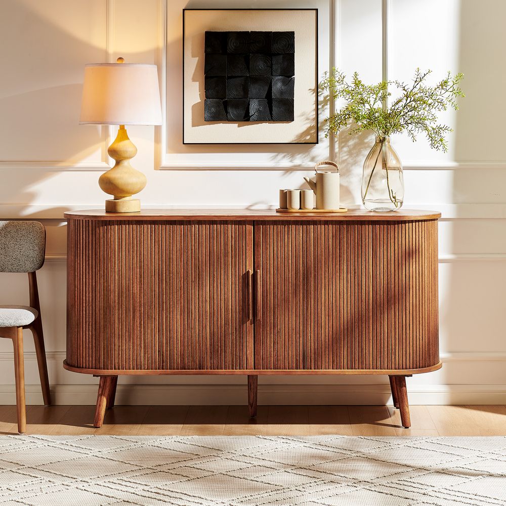 MCM Oak Sideboard with oak legs
