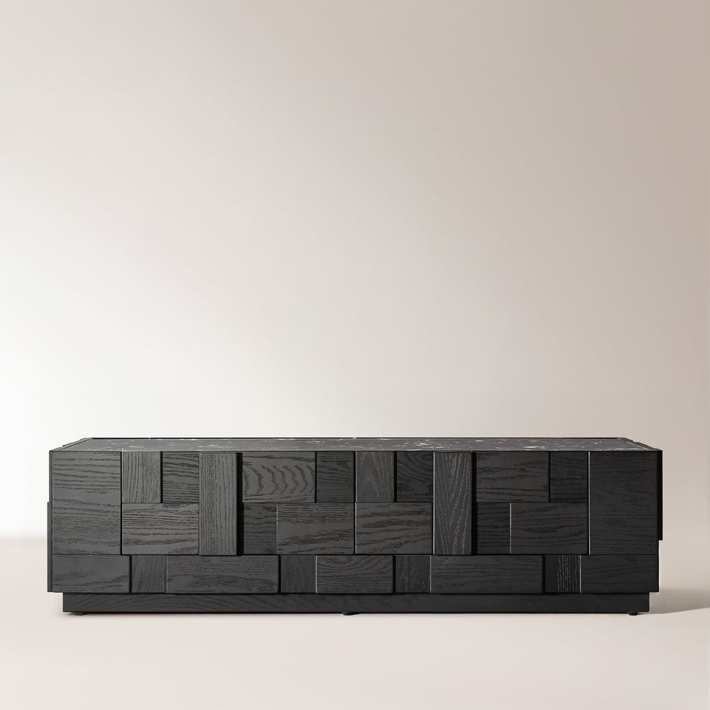 Stone Coffee Table with Drawers