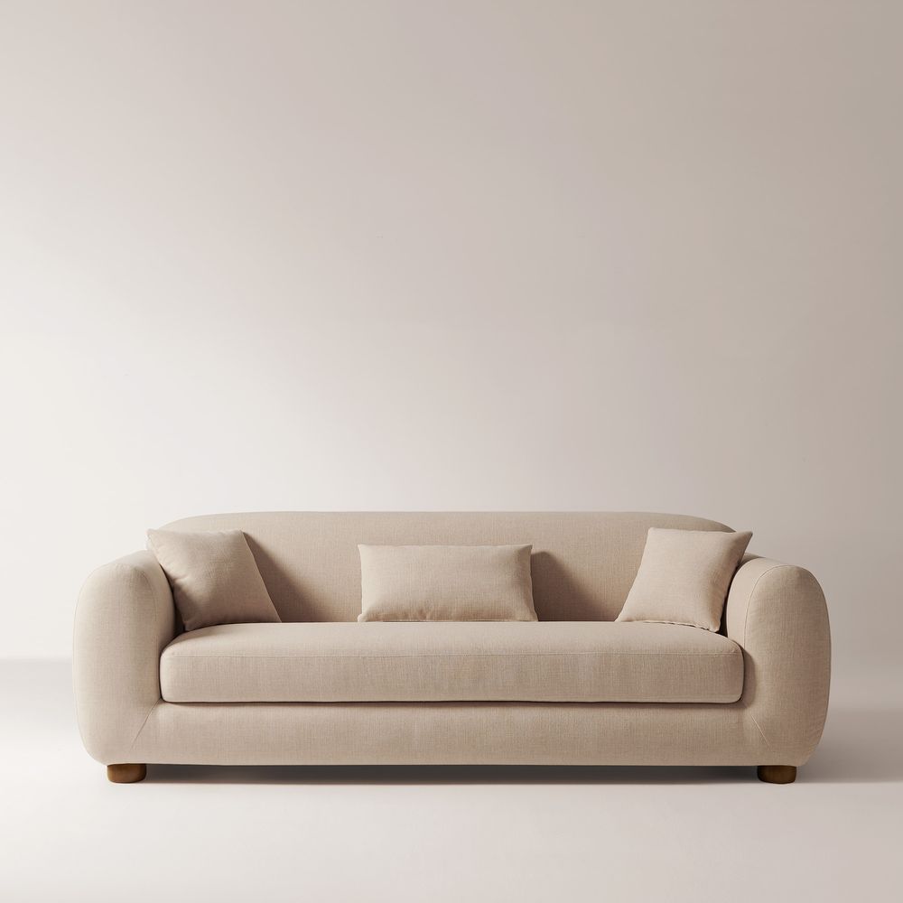 loveseat sofa in sand color
