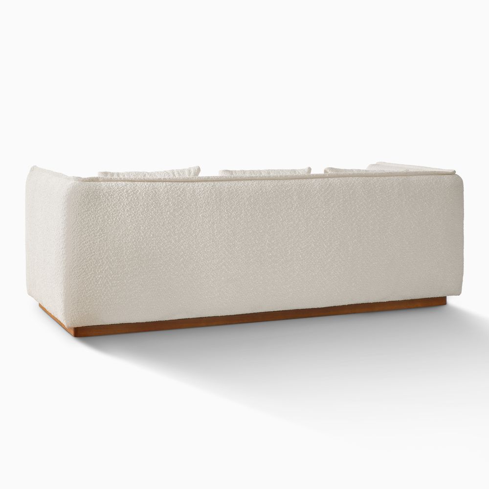 loveseat with solid wood frame