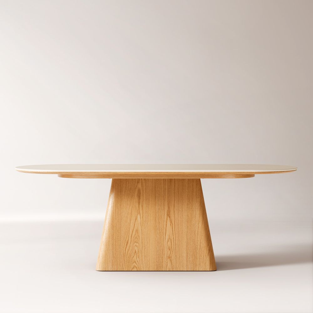 84 Inch Engineered Stone Dining Table