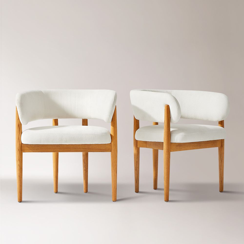 mid century modern dining chair set of 2
