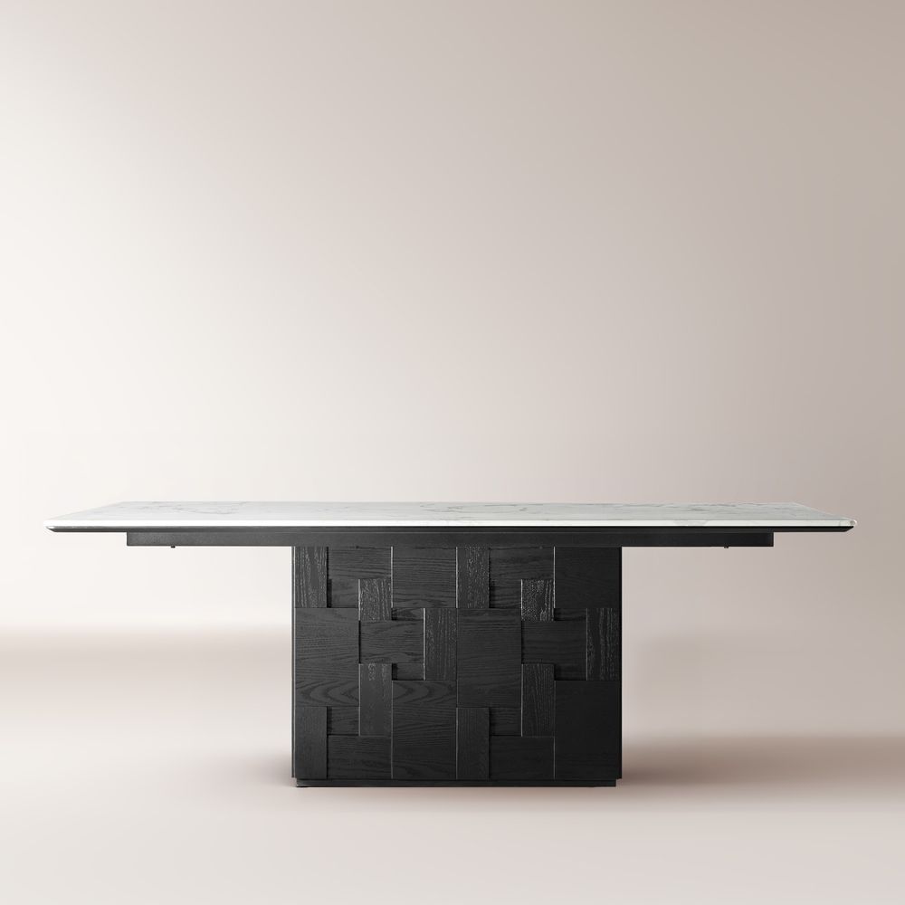 Casimir 84" Rectangular Stone Dining Table