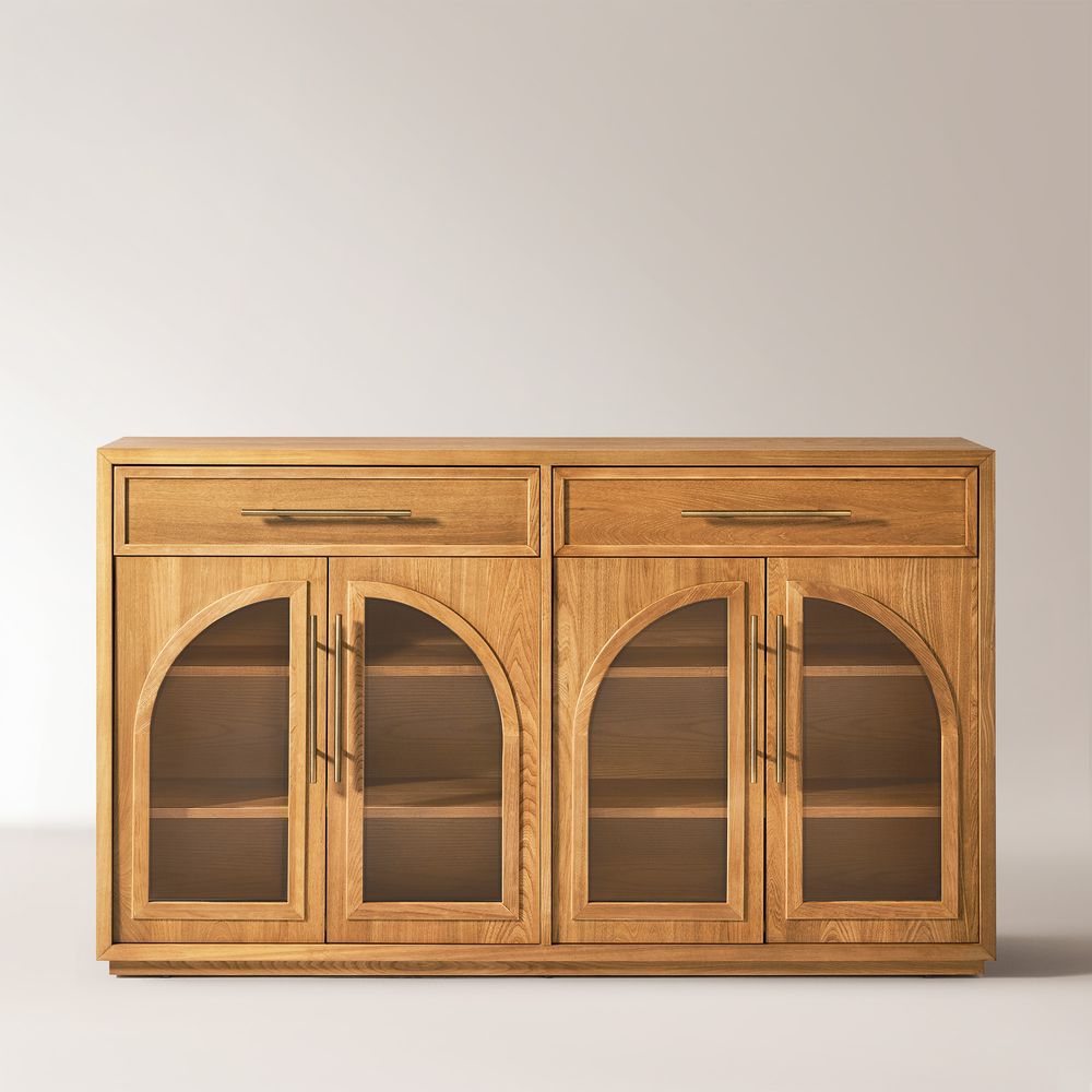 Natural Wood Sideboard