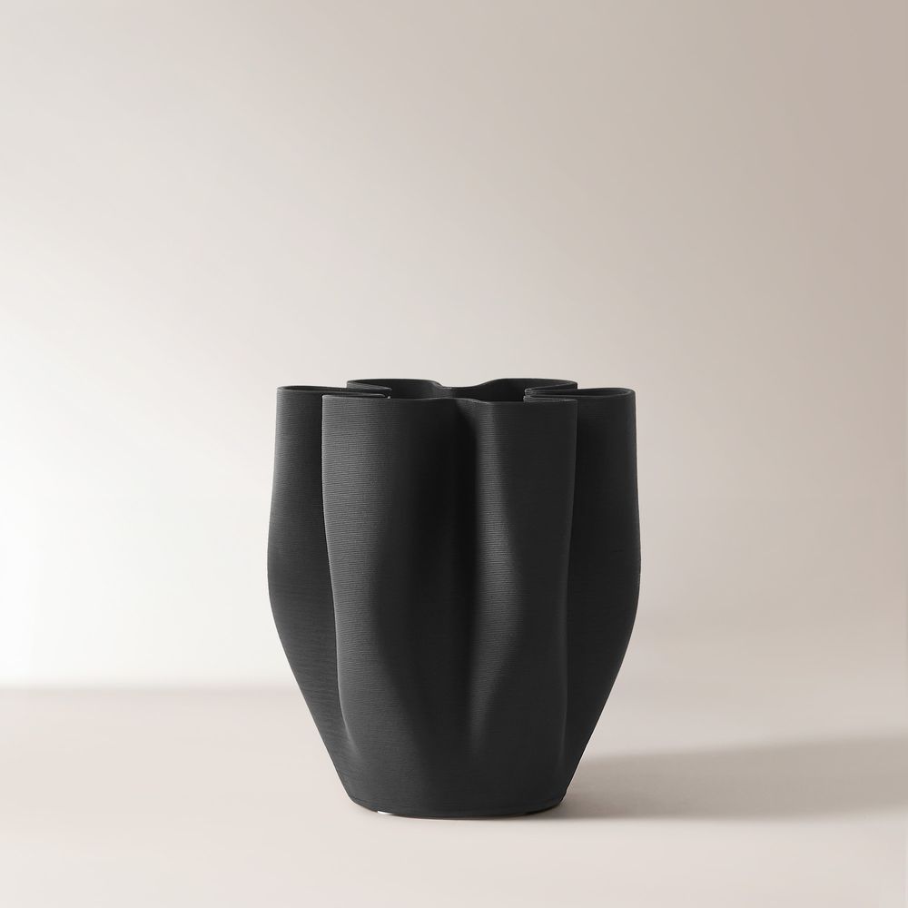3D-printed texture ceramic vase